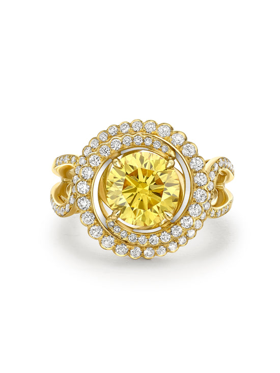 Monaco Yellow Diamond Yellow Gold Ring