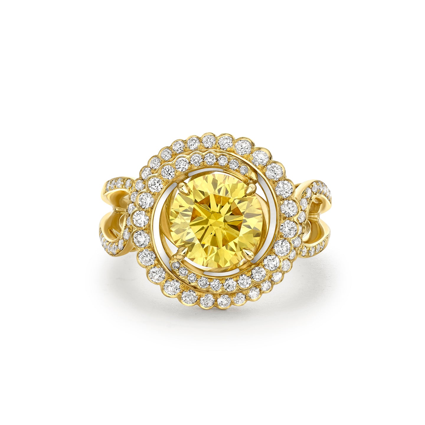 Monaco Yellow Diamond Yellow Gold Ring
