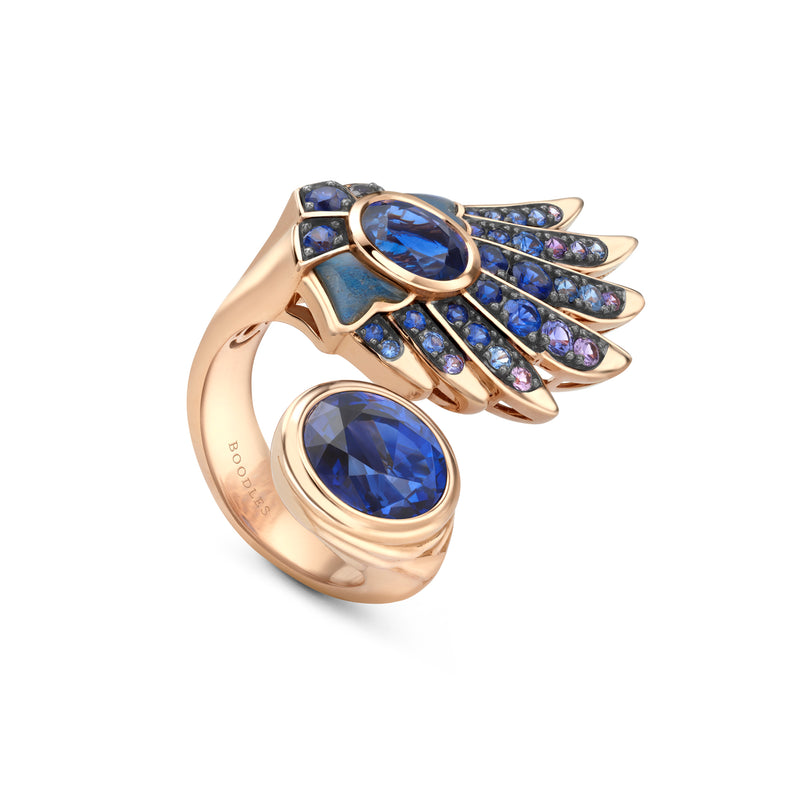 The Palace Collection Raven's Watch Gemini Sapphire Ring