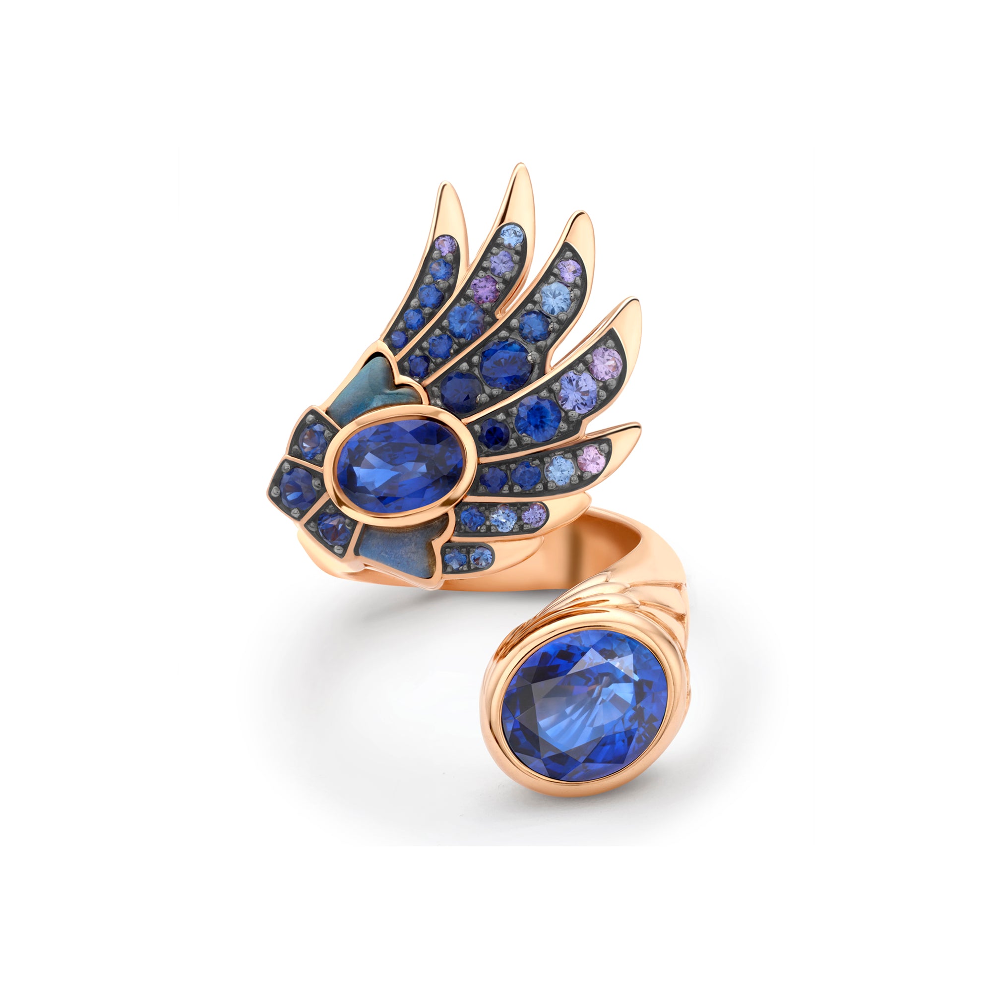 The Palace Collection Raven's Watch Gemini Sapphire Ring