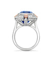 The National Gallery Play of Light Sapphire Platinum Ring
