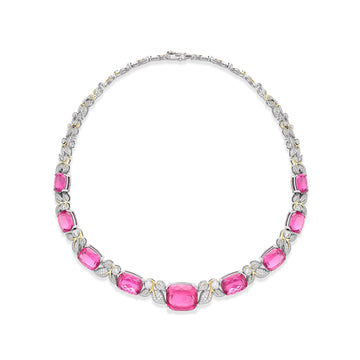 Secret Garden Verdure Rubellite Diamond Necklace