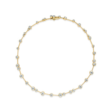 Raindance Large Yellow Gold Diamond Necklace