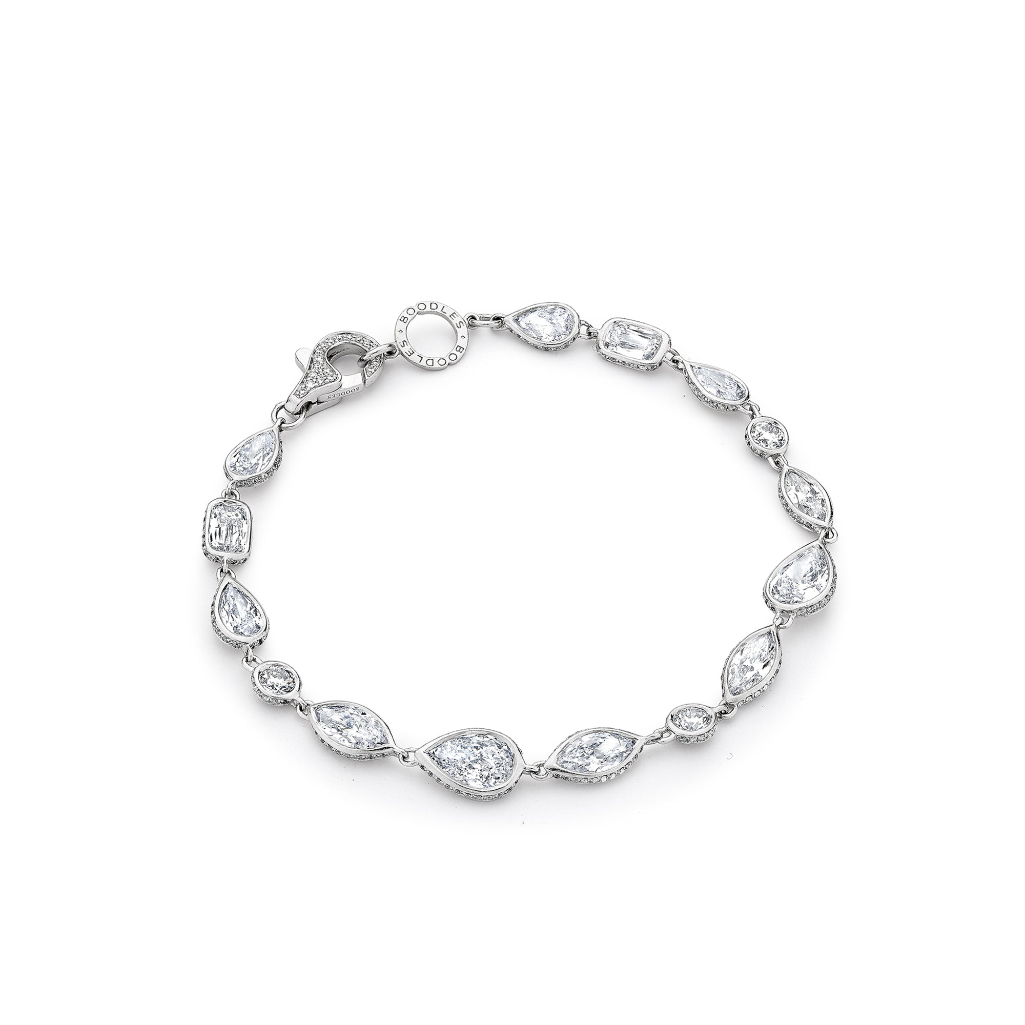 Lili Long Diamond Necklace With Detatchable Bracelet