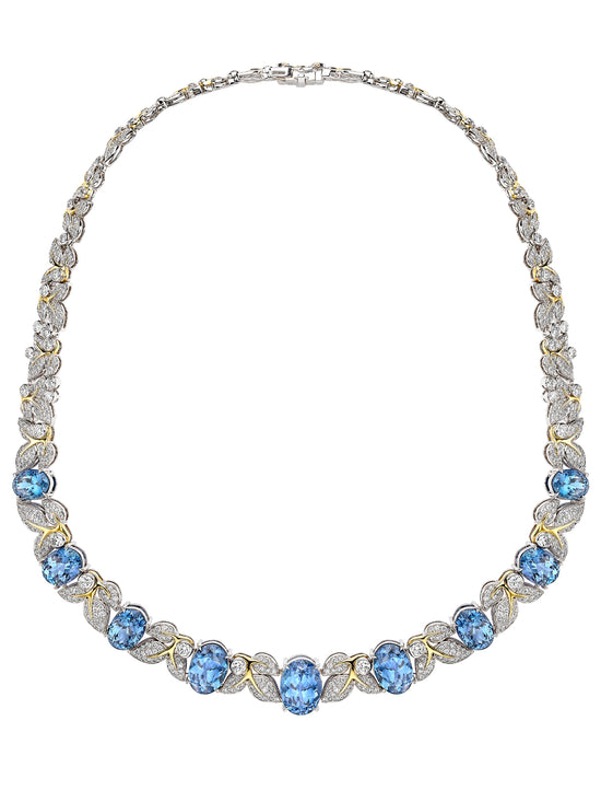 Secret Garden Verdure Tanzanite and Diamond Necklace