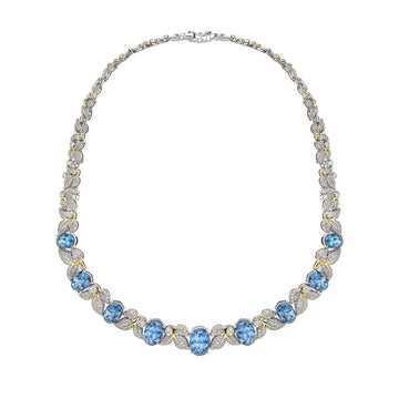 Secret Garden Verdure Tanzanite and Diamond Necklace