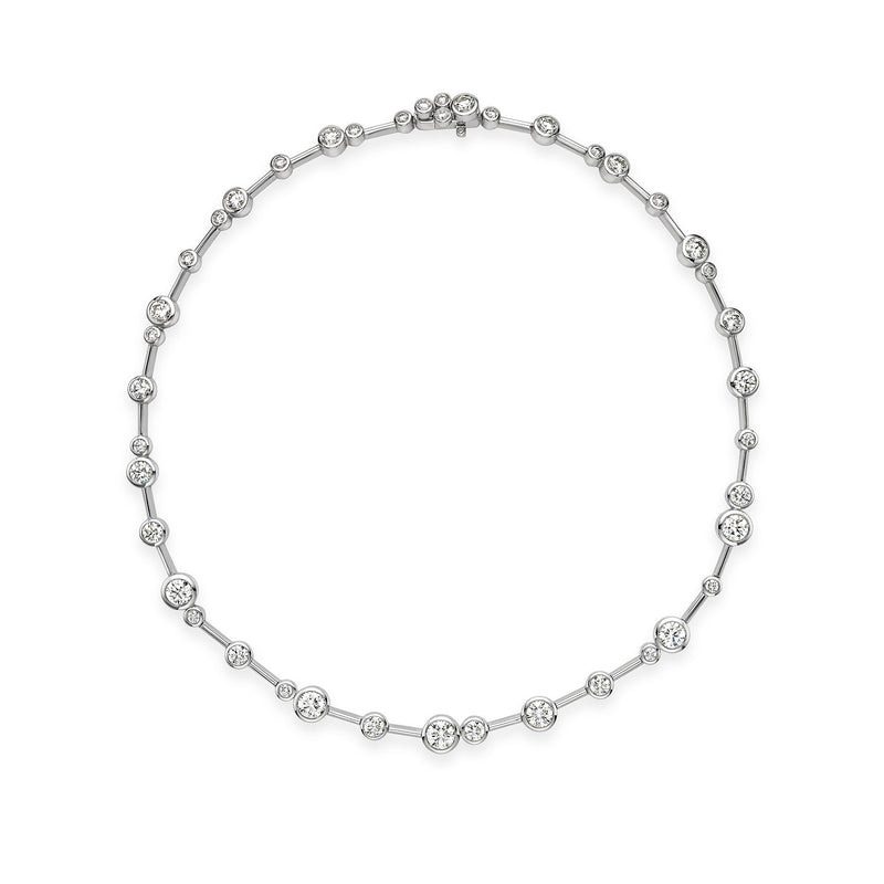Raindance Large Platinum Diamond Necklace