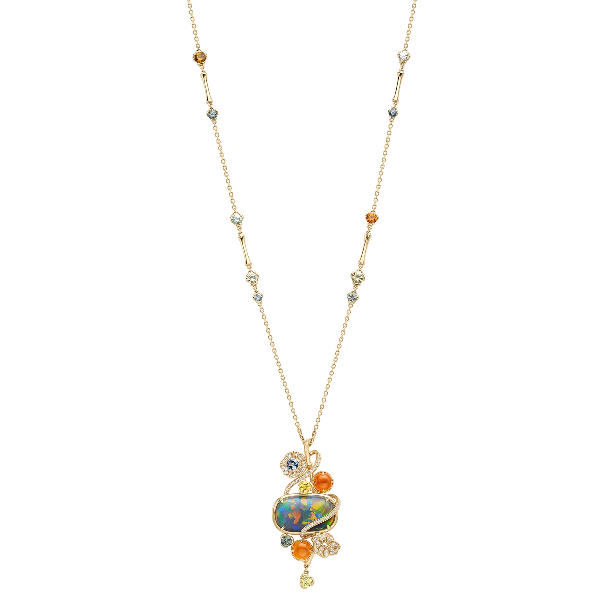 The Palace Collection Queen Charlotte's Cottage Opal French Gold Pendant