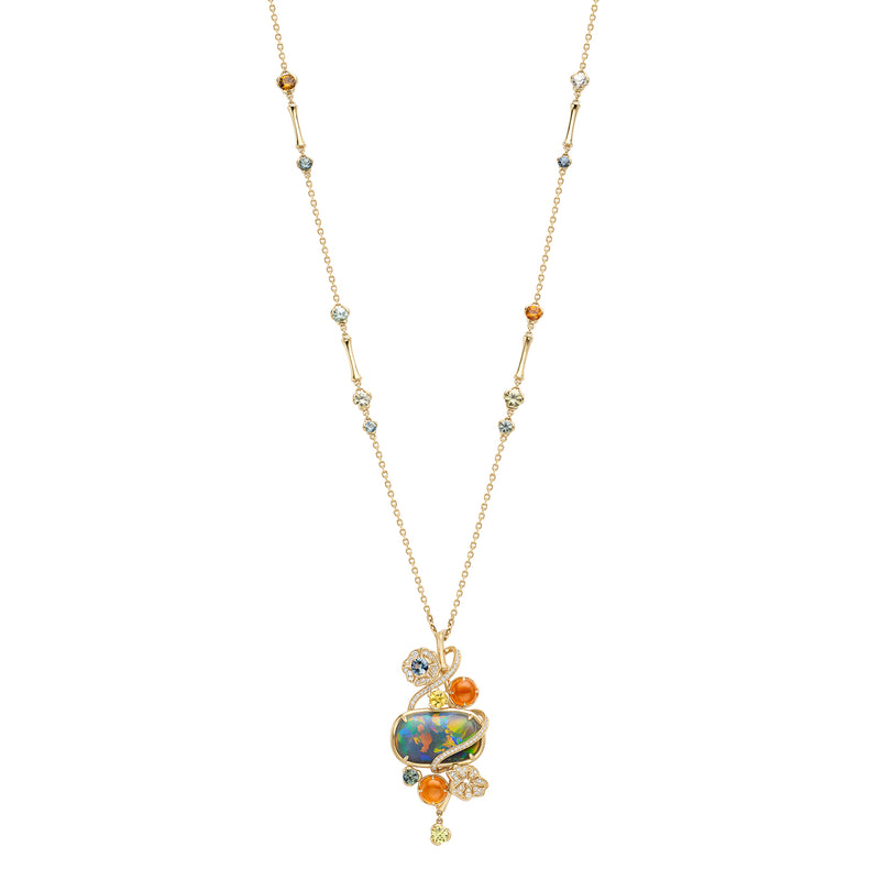 The Palace Collection Queen Charlotte's Cottage Opal French Gold Pendant