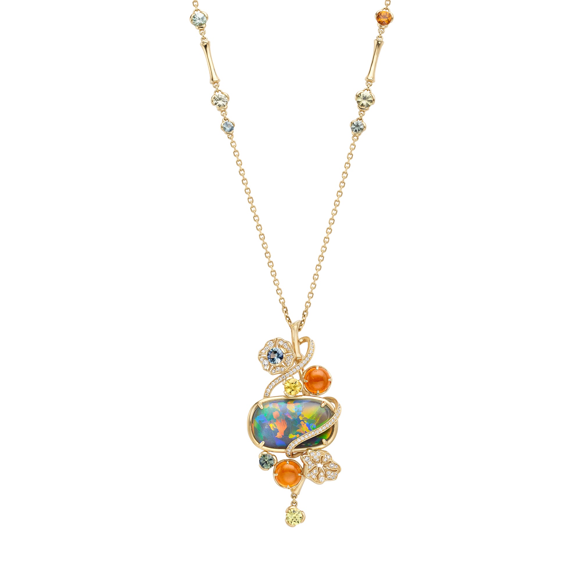 The Palace Collection Queen Charlotte's Cottage Opal French Gold Pendant