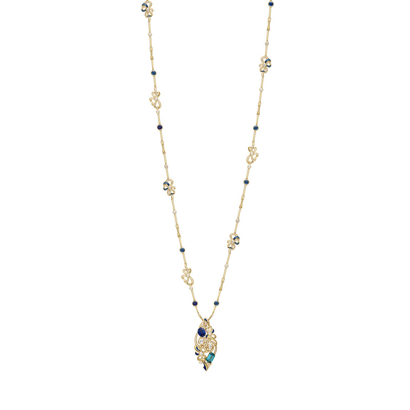 The Palace Collection Presence Chamber Long Yellow Gold Pendant