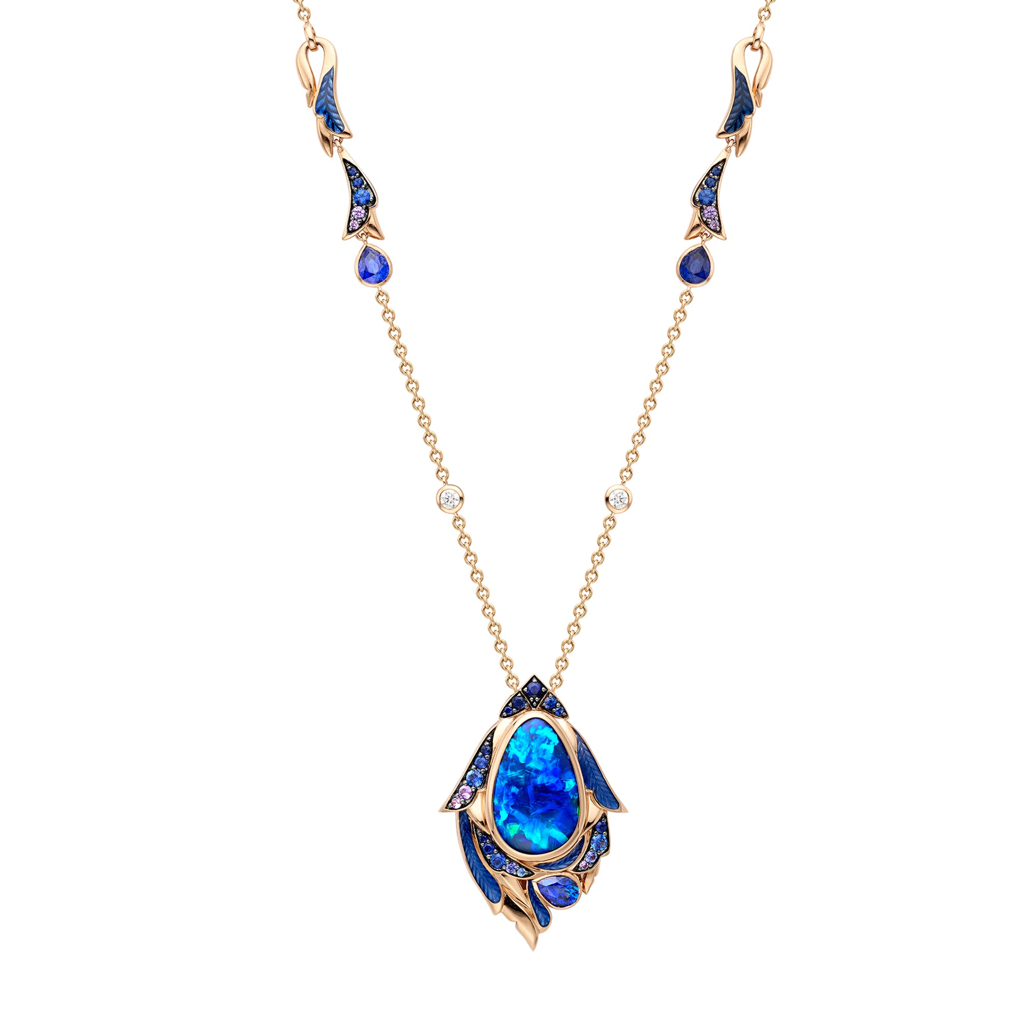The Palace Collection Raven's Watch Black Opal Pendant
