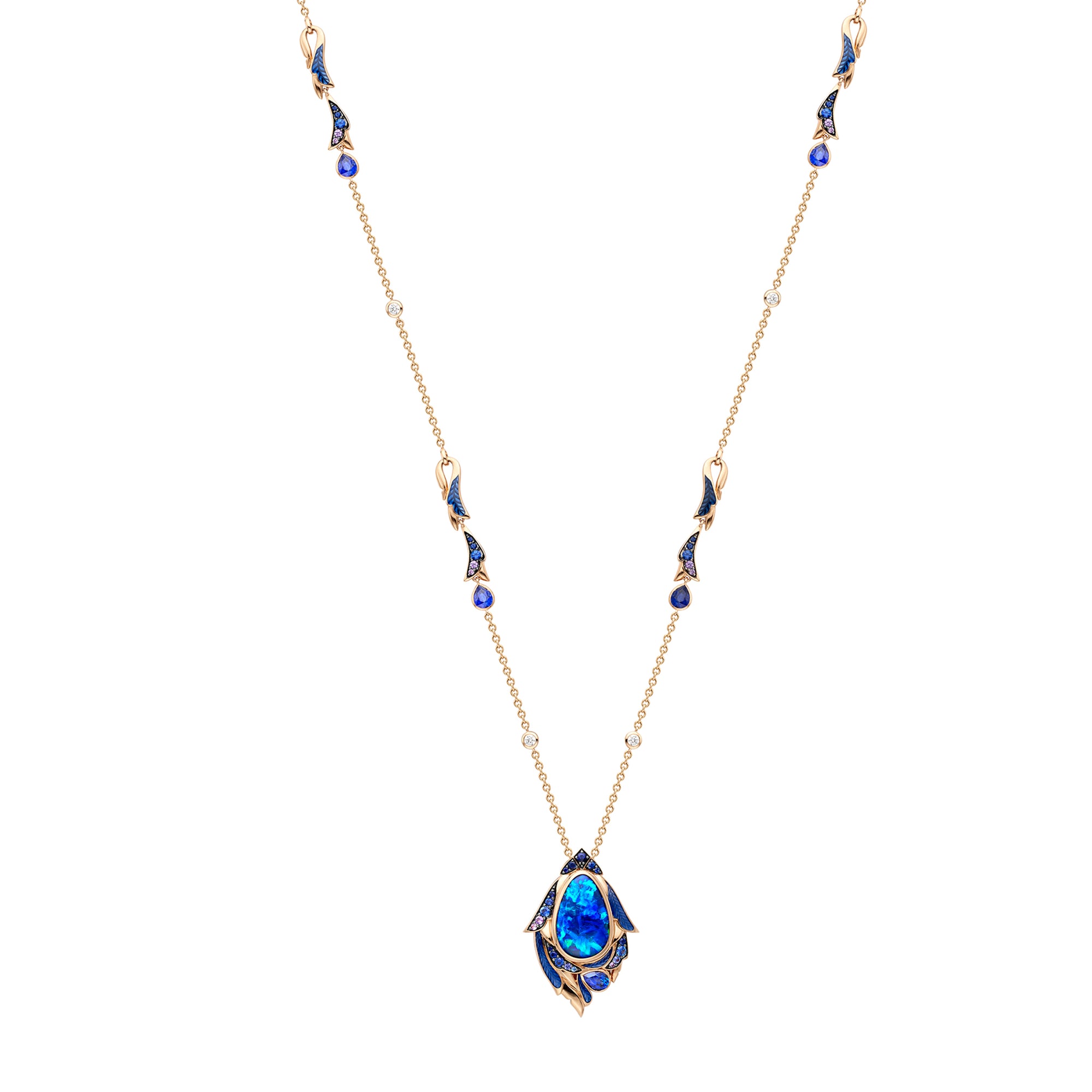 The Palace Collection Raven's Watch Black Opal Pendant