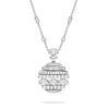 Play of Light Large Platinum Diamond Pendant