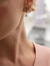Classic Pear Diamond and Pink Diamond Drop Earrings