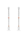 The National Gallery Play of Light Platinum Pink Diamond Earrings