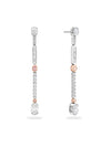 The National Gallery Play of Light Platinum Pink Diamond Earrings