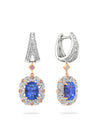 Fifth Avenue Sapphire and Diamond Platinum Drop Earrings