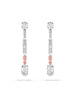 The National Gallery Play of Light Platinum Pink Diamond Drop Earrings