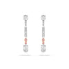 Play of Light Platinum Pink Diamond Drop Earrings