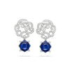 The Palace Collection Royal Porcelain Platinum Earrings
