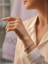 Florentine Heart Diamond Platinum Bracelet