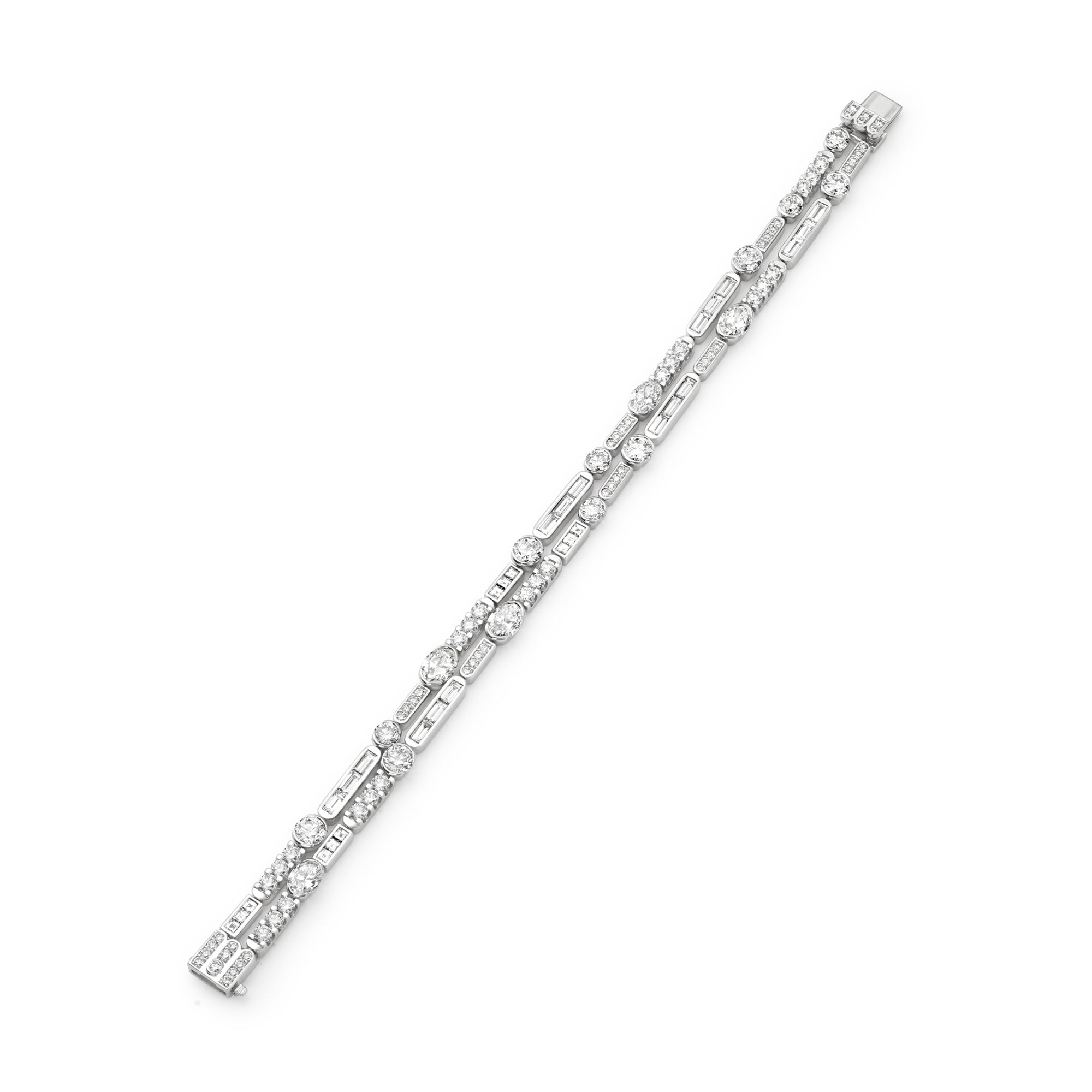 Play of Light Diamond Platinum Bracelet