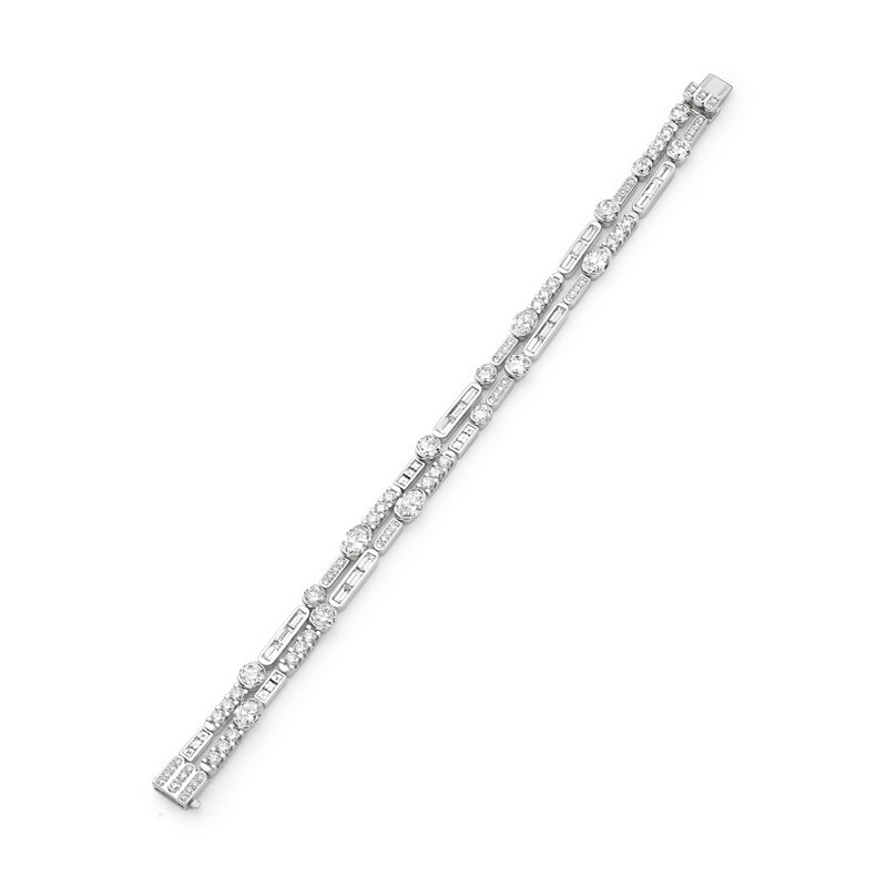 Play of Light Diamond Platinum Bracelet