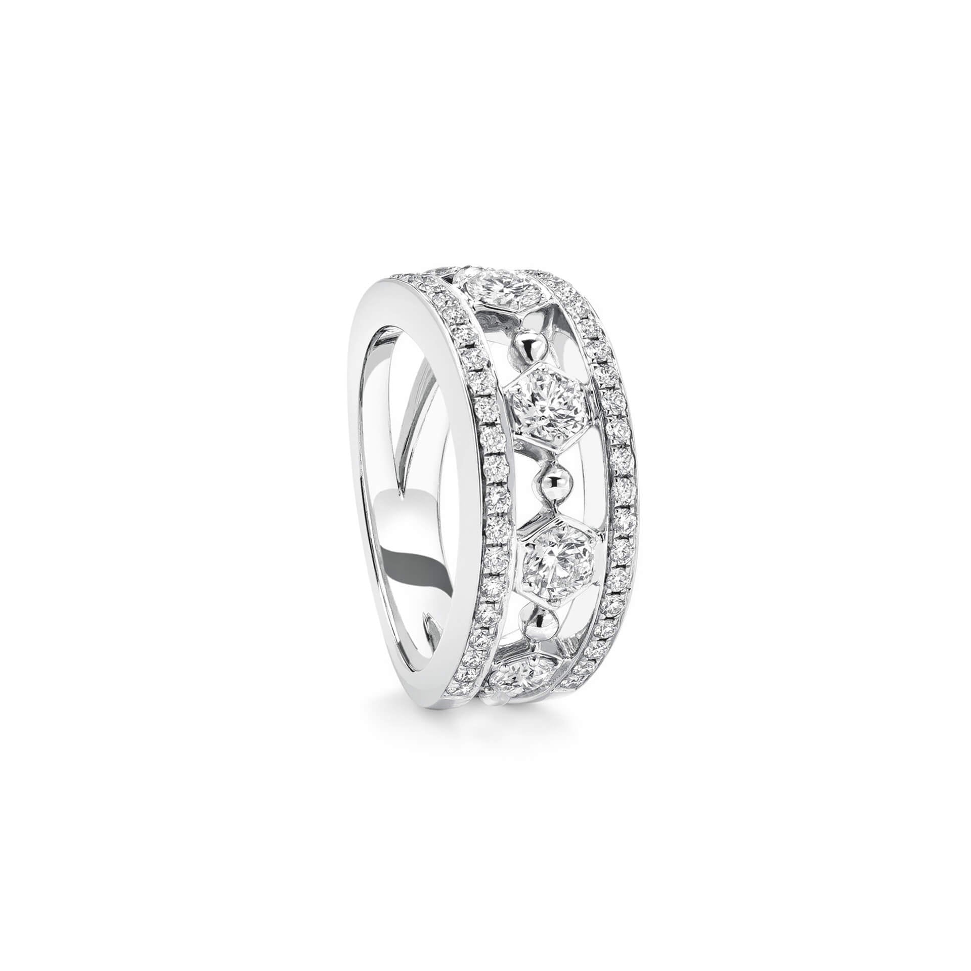 Circus Classic White Gold Diamond Ring