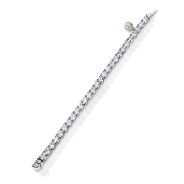Classic Boodles Platinum Diamond Tennis Bracelet