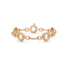 Roulette Medium Classic Rose Gold Diamond Bracelet