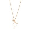 Love Letter Rose Gold Initial Pendant