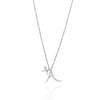 Love Letter White Gold Initial Pendant