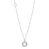 Circus Long White Gold Bead Necklace