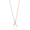 Love Letter Diamond Rose Gold Initial Pendant
