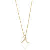 Love Letter Diamond Yellow Gold Initial Pendant