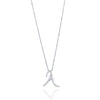 Love Letter Diamond White Gold Initial Pendant