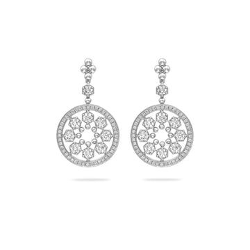 Circus White Gold Diamond Earrings