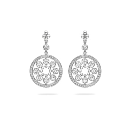 Circus White Gold Diamond Earrings
