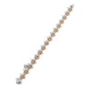 Be Boodles Large Rose Gold Platinum Diamond Bracelet