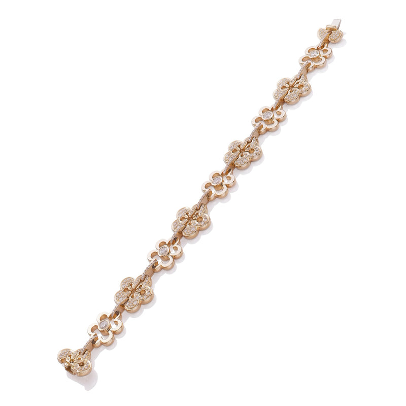 Blossom Large Rose Gold Diamond Bracelet