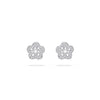 Blossom White Gold Diamond Stud Earrings