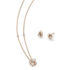 Raindance Rose Gold Cluster Pendant and Earrings Set