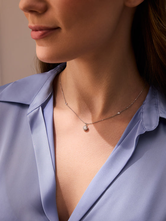 Classic Round Diamond Pendant
