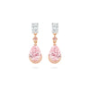 Classic Pear Pink Diamond Drop Earrings