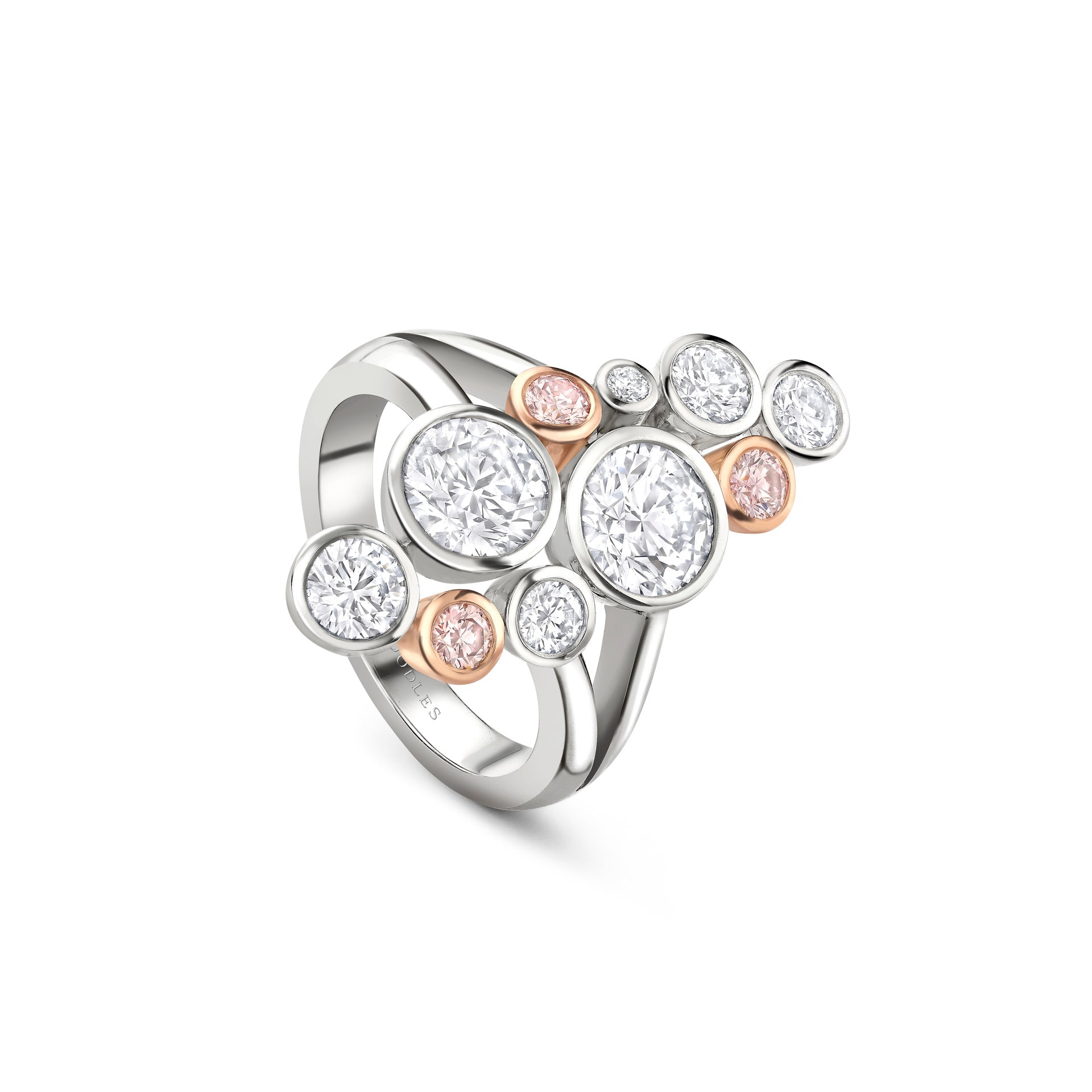 Raindance 25 Pink and White Diamond Ring