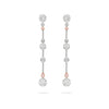 Raindance 25 Pink and White Diamond Drop Earrings