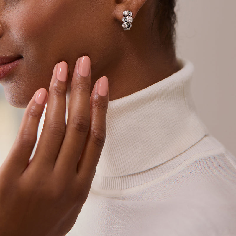 Over the Moon Diamond Earrings