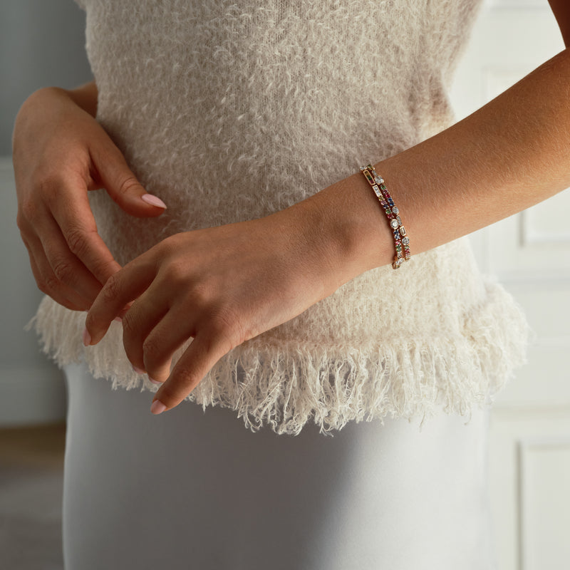 Play of Light Chelsea Flower Show Double Row Bracelet