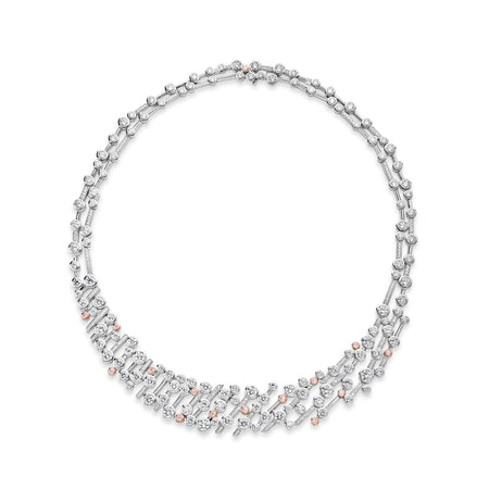 Raindance 25 Pink and White Diamond Collar